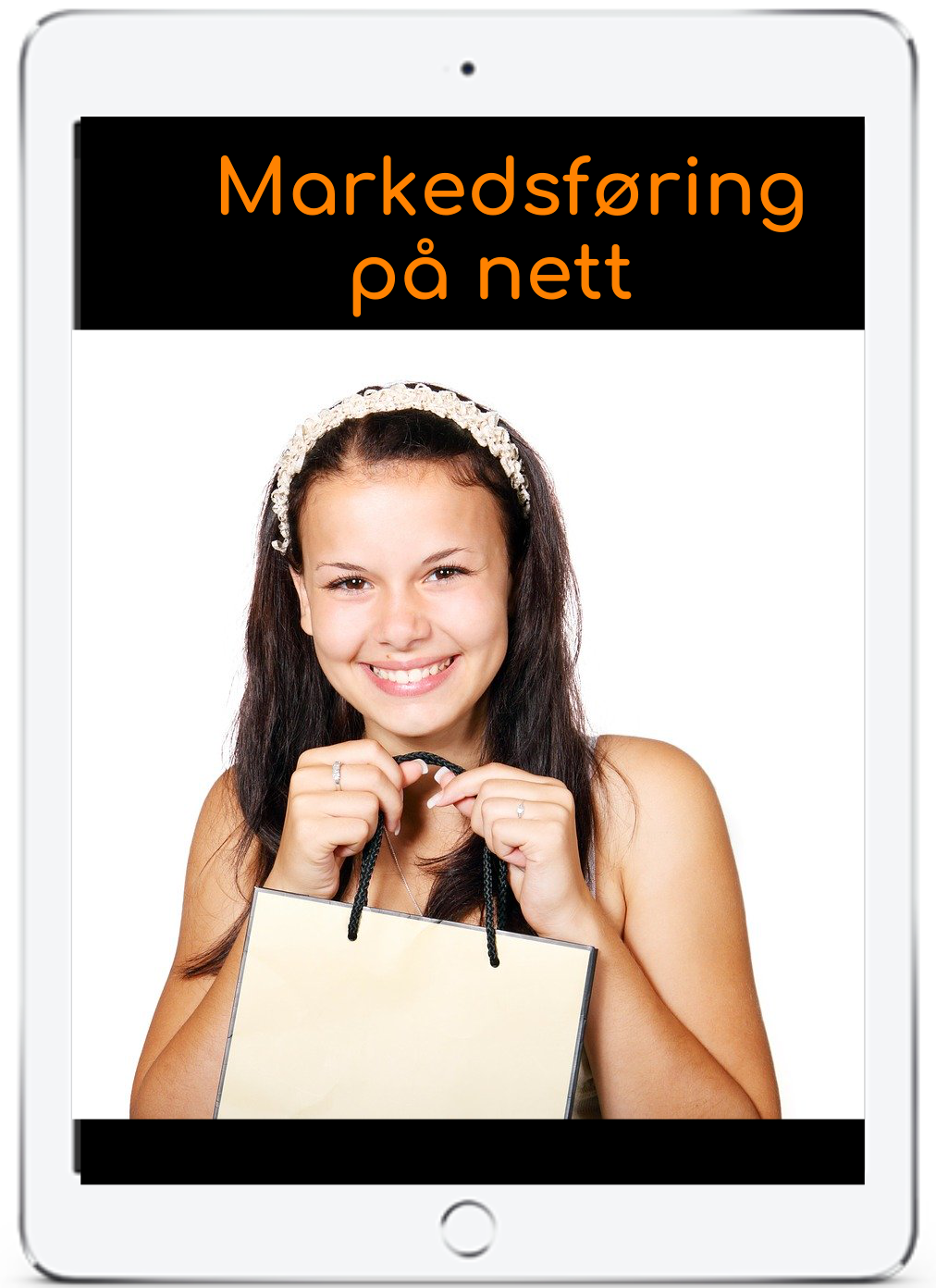 pad-shopping Bilde av kvinne med handlebag.