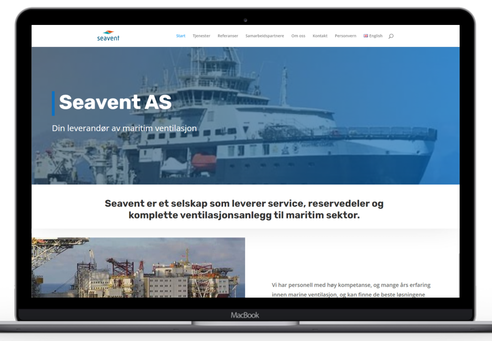 Hjemmesiden til Seavent AS - maritim ventilasjon